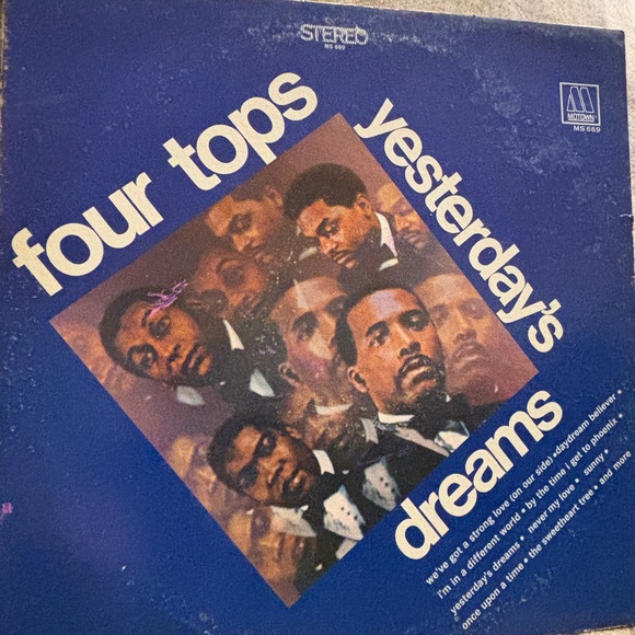 Four Tops Yesterday's Dreams LP Vinyl Record. 1968 Motown - Picture 1 of 5
